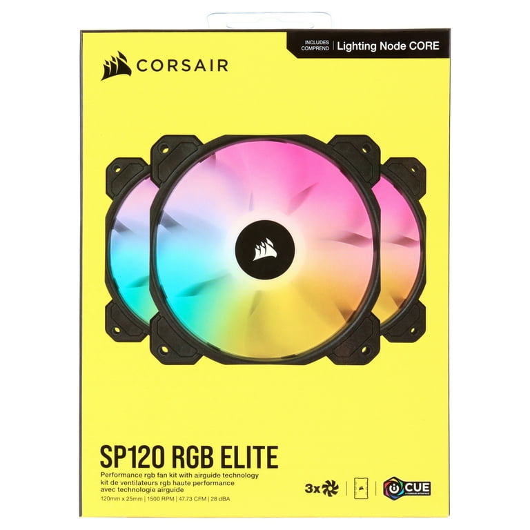 Ventilador Corsair SP120 RGB Elite 1500 RPM 4773 CFM 28 DBA