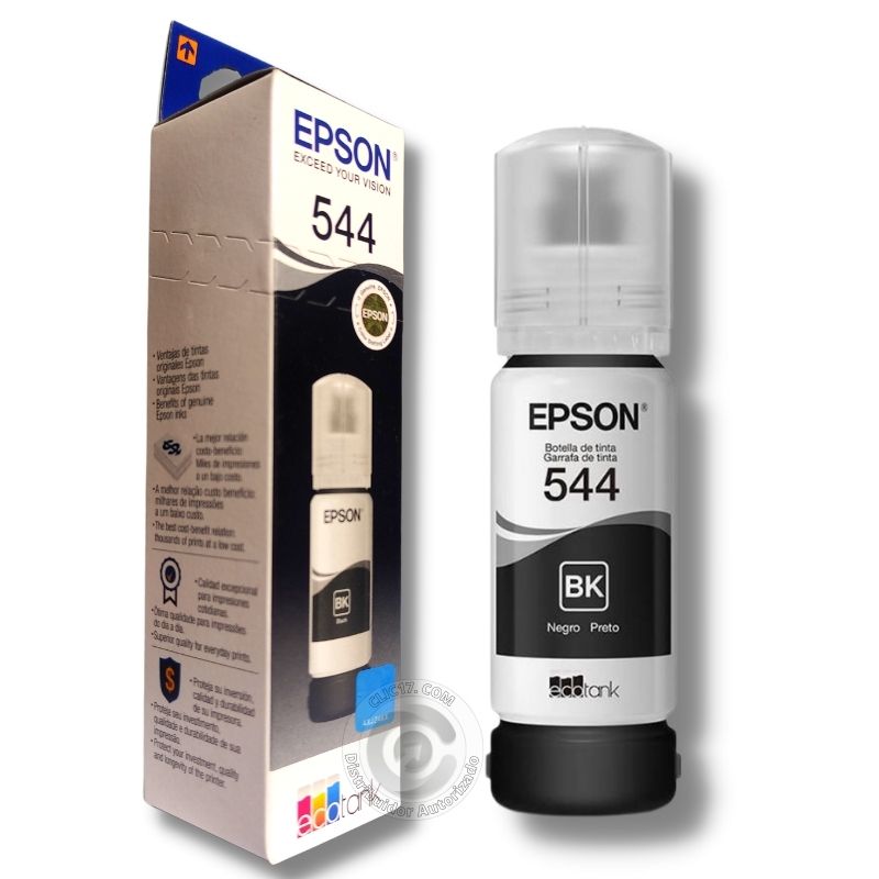 Botella De Tinta Original Epson 544  Negro Para L3150 L4150 L3160