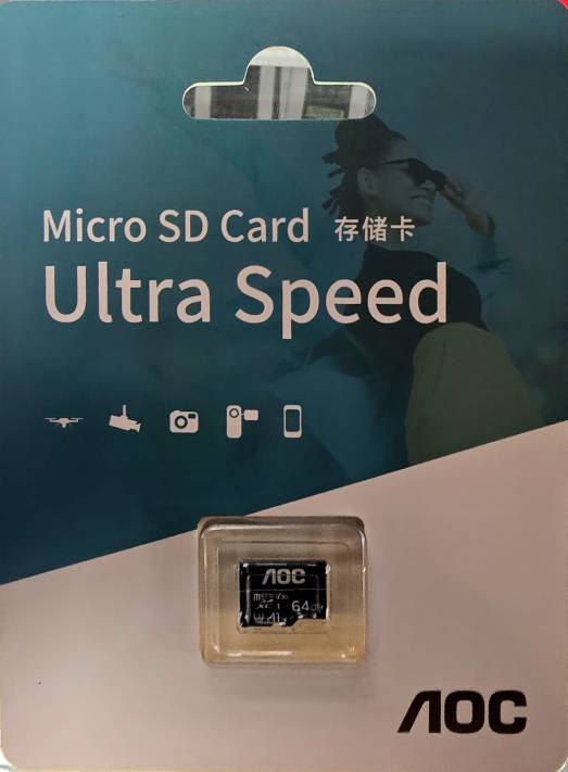 Memoria micro SD AOC 64gb A1 clase 30