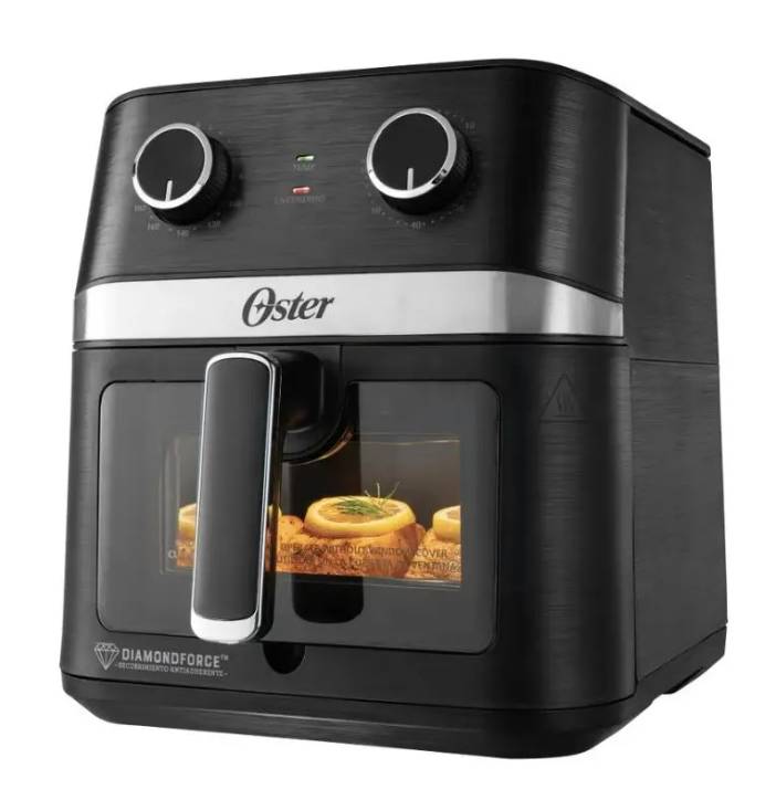 Freidora de aire Oster 1700W 6LT 10F manual modelo CKSTAF60WMDF-013