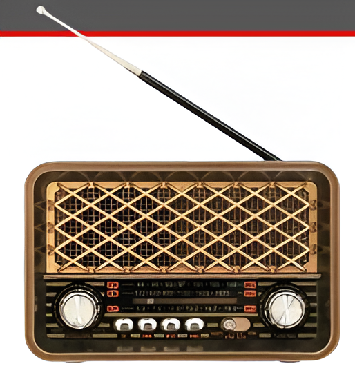 Radio Ebasix  O4S184 AM FM estilo vintage MP3 