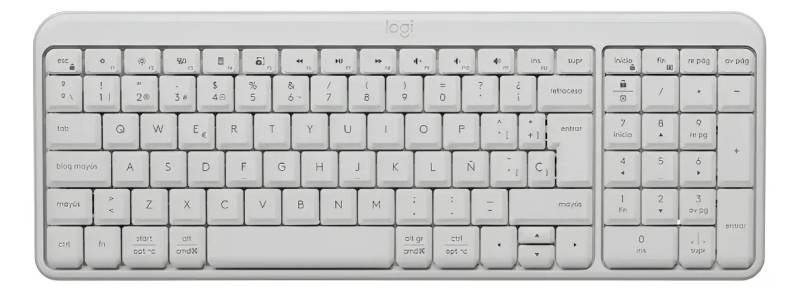 Logitech K250 Teclado Inalámbrico Blanco Estilo Slim Compact