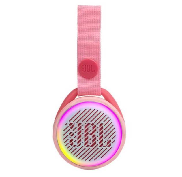 Parlante JBL JR pop rosado IPX7 5 horas