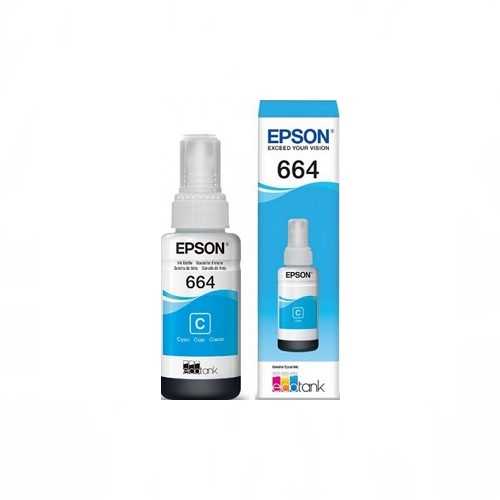 Botella de Tinta Compatible Para Epson T664 664 Cyan Azul