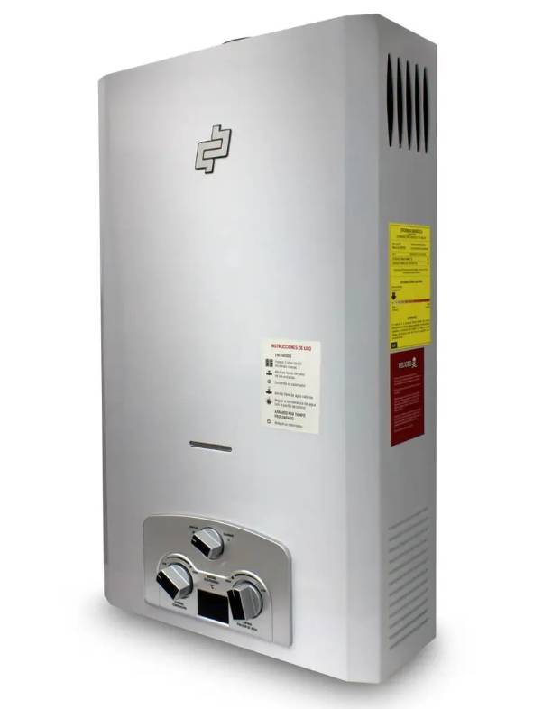 Calefón Bp de agua 20 litros gris BP03354