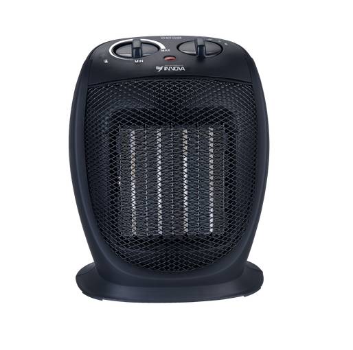 Calefactor con oscilación y temperatura ajustable - NEGRO