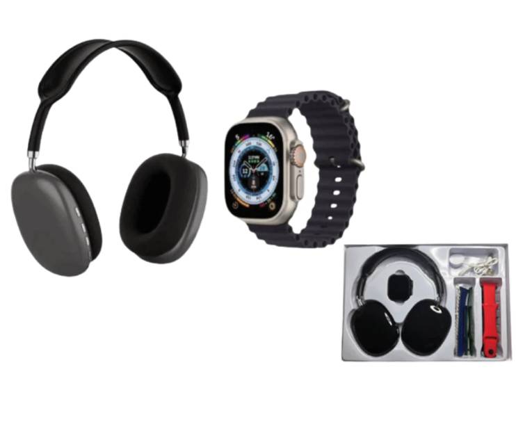 Combo Reloj Smart watch P9 ultra 2 mas audífonos 