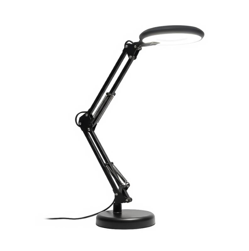 Lampara de escritorio con base luz blanca