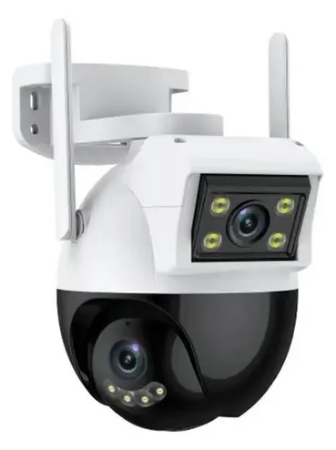 Camara doble lente Tuya 4mpx GIratoria auto seguimiento Exterior microSD