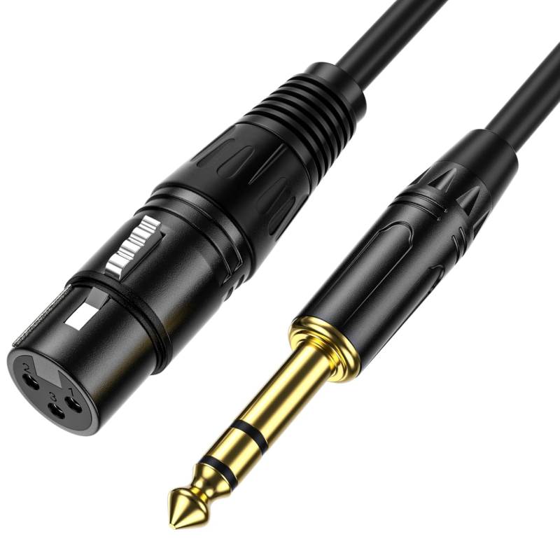 Cable de Audio Profesional Berani MCX6-5 ce Canon a Plug 6.3 Microfono 10m