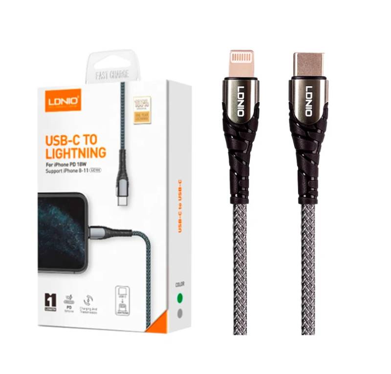 Cable Ldnio LC111 1 metro 30w tipo C a iphone cable tipo cordon