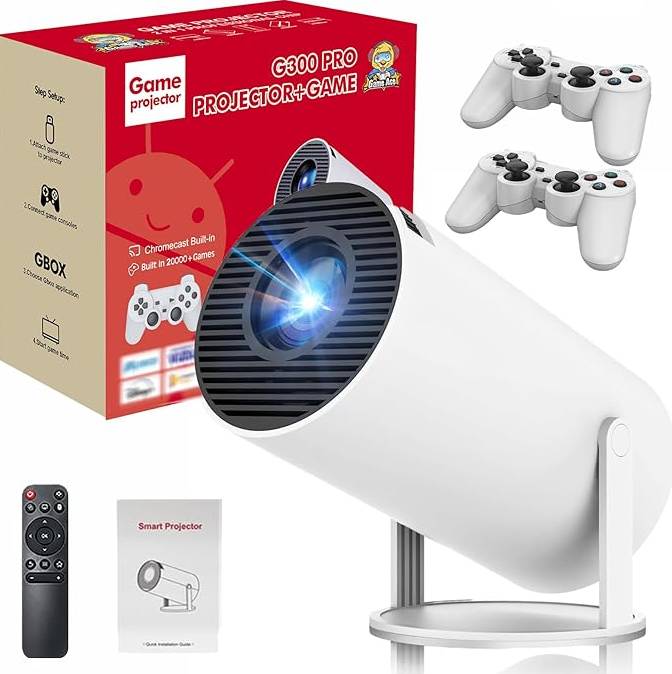 Proyector Gamer 2 en 1 M300MAX consola retro emulador