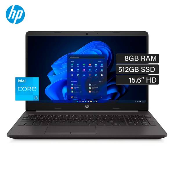 Laptop HP 250  Core i3-1315U 15.6 pulgadas  G10 Ram 8GB  SSD 512GB