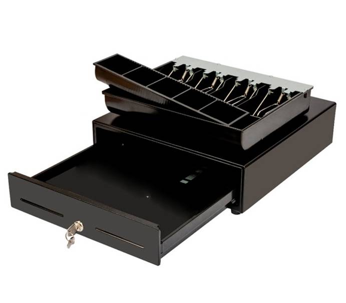 Caja dinero eléctrica AON CDK45b AO-CD-1006-PTY RJ 11 metálica