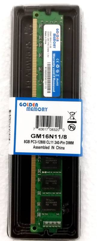 Memoria Golden  8GB DDR3 PC-1600 GM16N11/8 MEMO5005