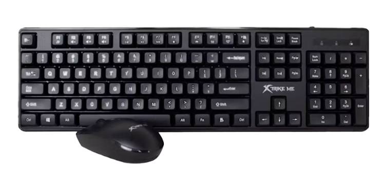 Teclado combo Xtrike me mk-307 wireless kit teclado y mouse