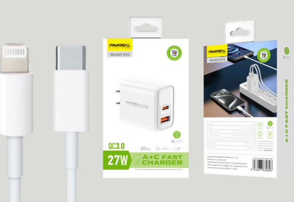 Cargador de pared ligtning Pavareal K58T 27W