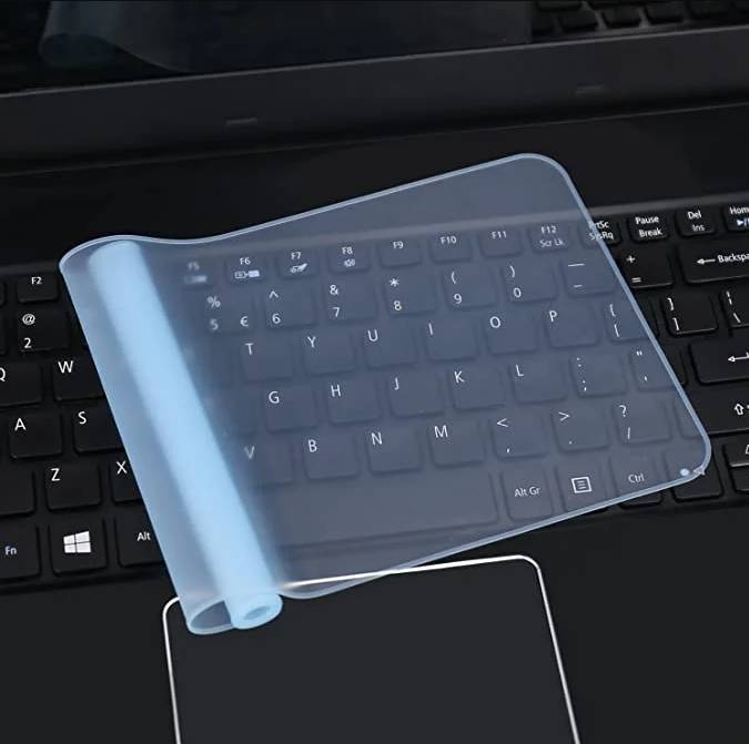Mica protectora de teclado 15.6 impermeable silicona ultrafino