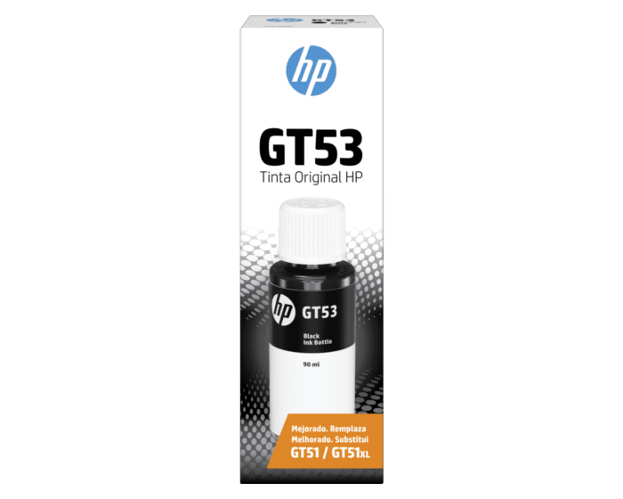 Botella De Tinta Original para impresora HP GT53 Black Negra 