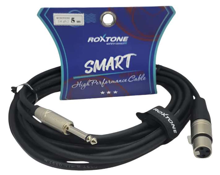 Cable de audio Roxtone Plug 6.3 a XLR 5 Metros 