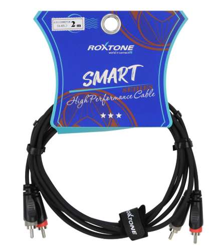 Cable de Audio Roxtone 2 Plug Rca X 2 Plug Rca 2MT