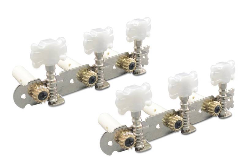 Clavijero p/guit clásica 1+1 cromado x 2P MHG318