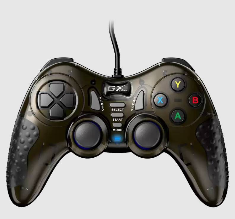 Control palanca game pad Genius/maxfire gx-19uv /usb /motor vibración 2 /pc y ps3/4 /4 botones