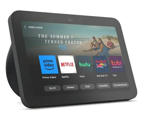 Parlante inteligente Amazon Echo show 8 3ra gen charcoal negro