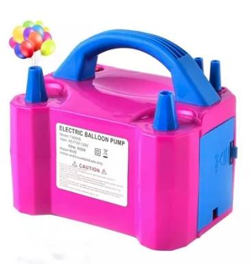 Bomba para inflar globos eléctrica doble para fiesta