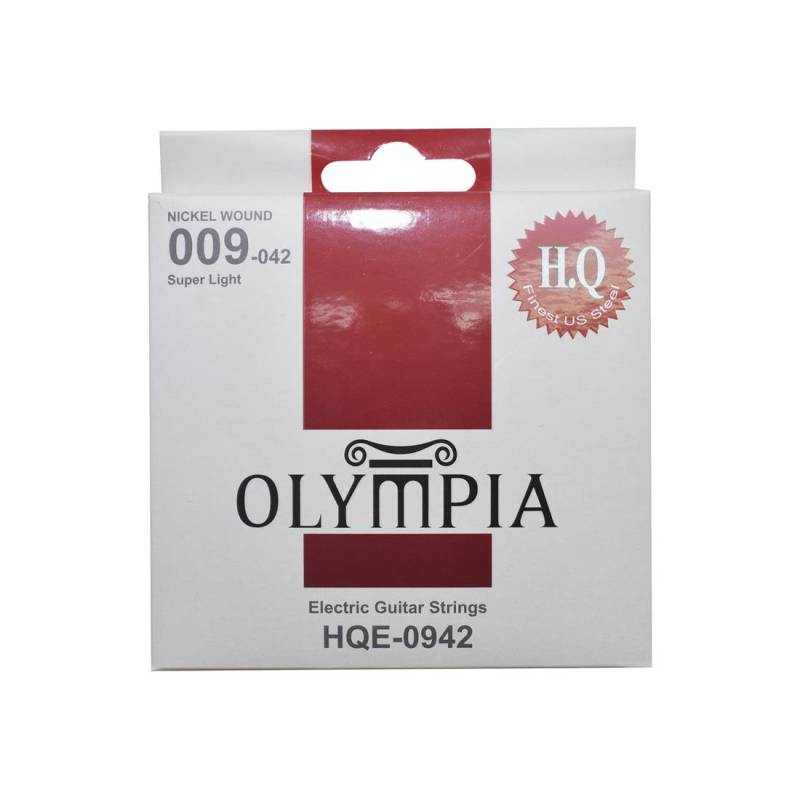 Juego de Cuerdas Para Guitarra Electrica 9-42 HQ Nickel Wound