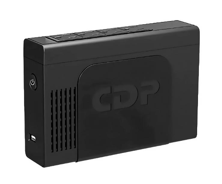Ups CDP  LI-504 500VA-250W Lithuum Batery 4 Tomas 1 Usb-C Negro