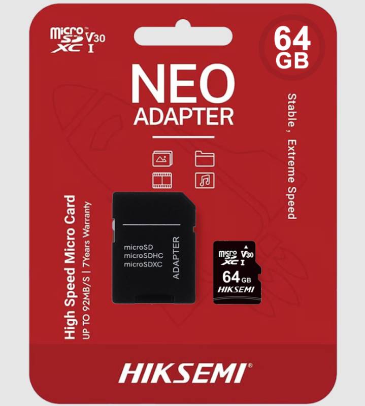 Memoria micro sd Hiksemi 64GB clase 10