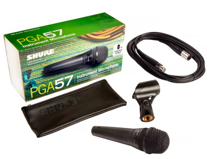 Micrófono Shure PGA57-XLR dinámico cardioide para instrumento