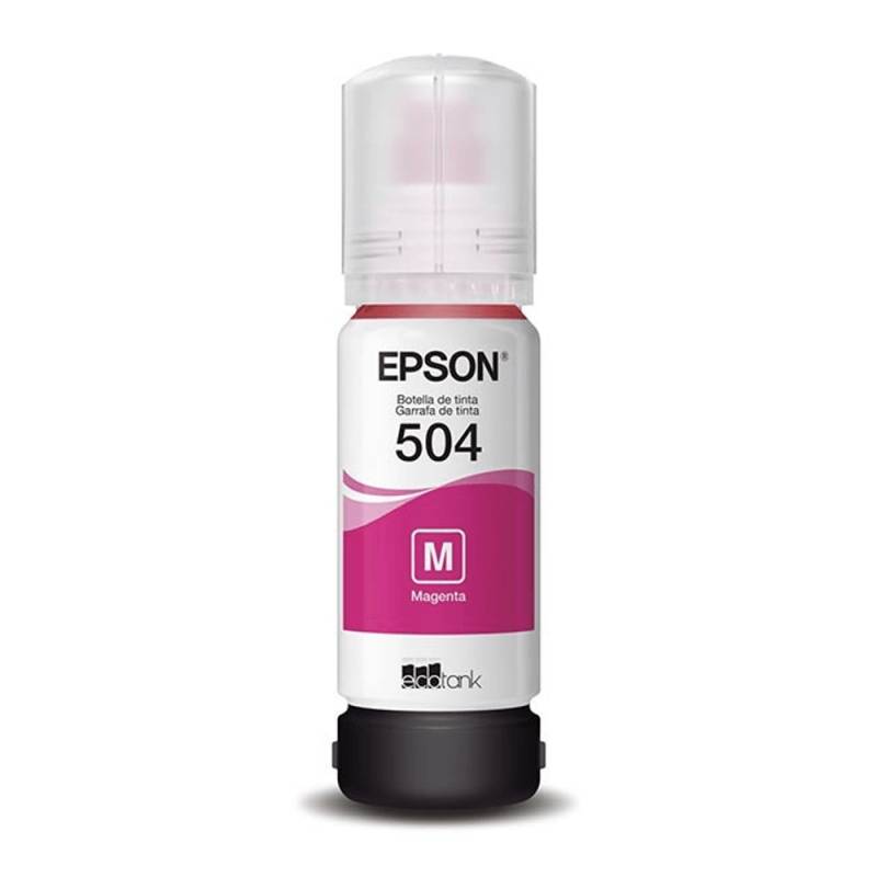 Botella De Tinta Original Epson 504 L3150 L4150 L3160 Color Magenta