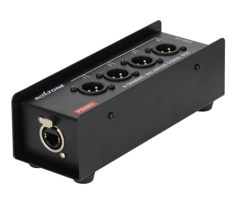  Splitter Roxtone 4 plug xlr x rj45 PS 4md