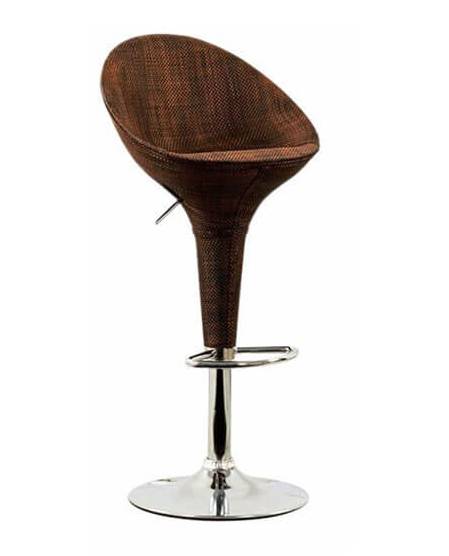 Silla de Bar de Ratann Tejida Ajustable Taburete