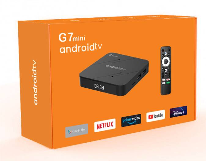 Tv Box G7 Mini Inteligente S905W2 Android Ram 2GB y Rom 16GB Control Remoto por Voz