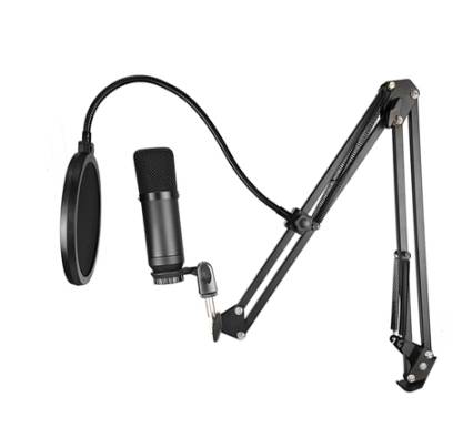 Micrófono De Condensador + Brazo Anti Pop + Cable