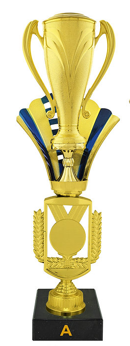 Trofeo Castro Esparta 46cm dorado azul T137ADOAZ