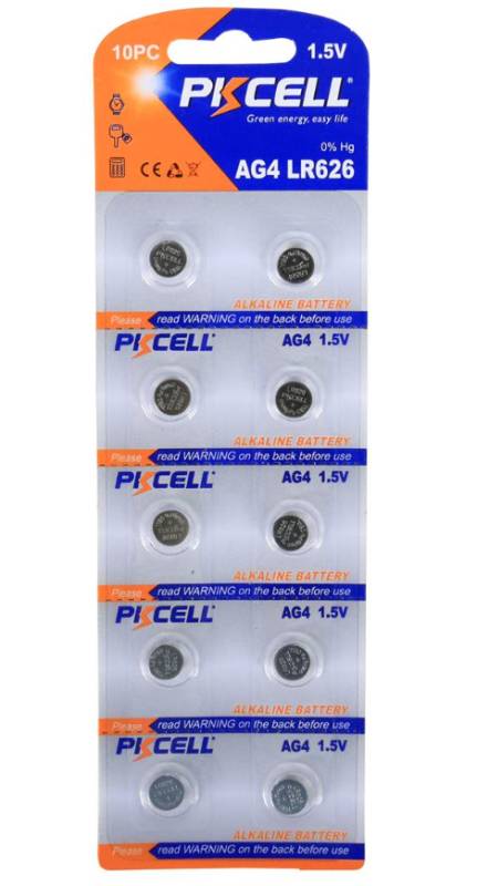 Pila reloj Pkcell Lr626 alcalina AG4 AG4-10B