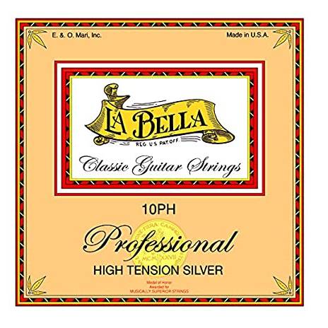 Juego de  Cuerdas La Bella  Acústica Nylon Blanco 10PH Profesional