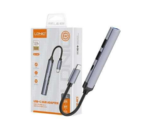 Hub Ldnio DS-87c tipo C a usb 3.0 1+pd 4+usb2.0