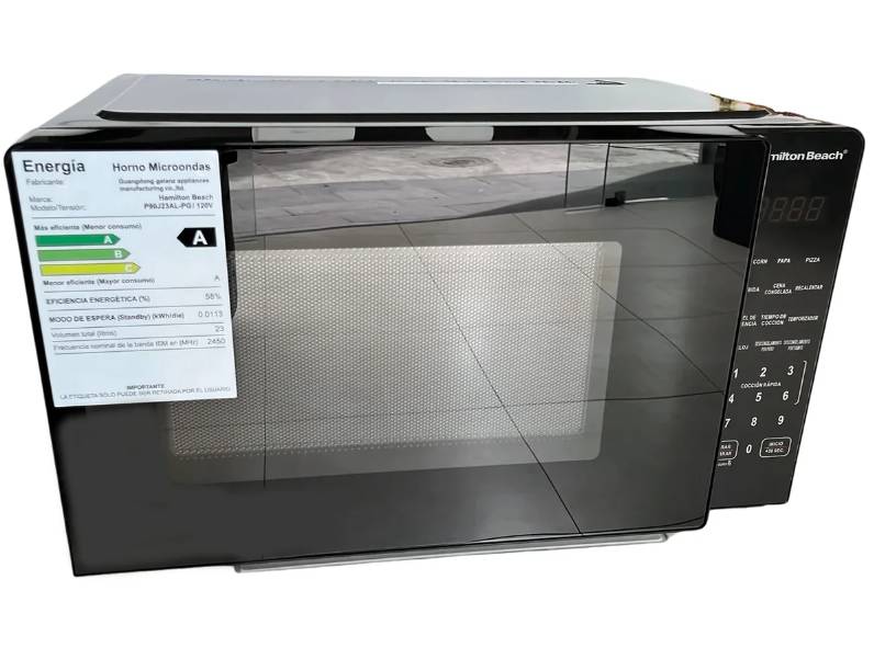 Horno microondas Hamilton Beach digital 23 litros negro P90J23AL-PG/120V