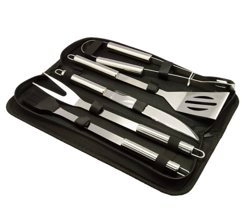 Kit de barbacoa 5 piezas de acero, multi usos