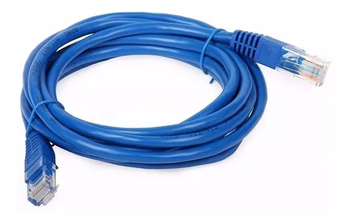 Cable de red cat 5E azul 3 metros