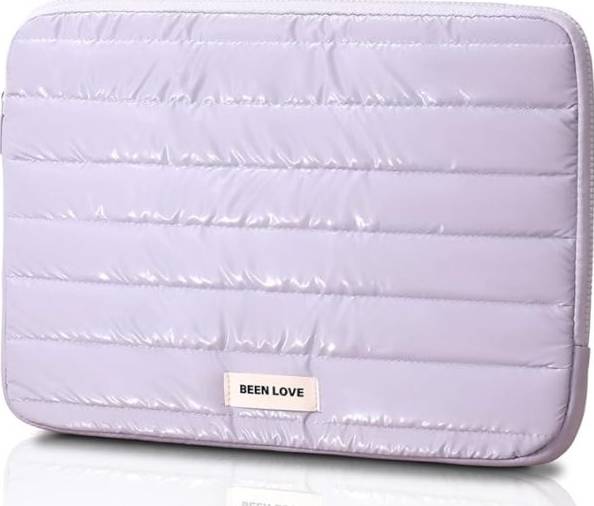 Estuche para laptop 14 pulgadas con cremallera purpura