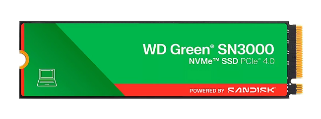 Disco duro solido Wester digital SN 3000 1tb nvme 2280 PCIe gen4
