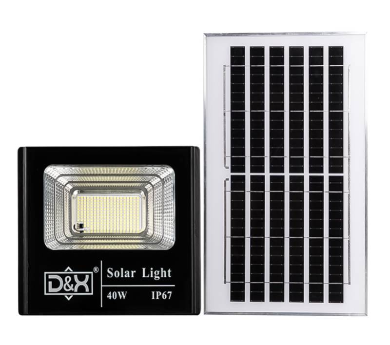 Reflector recargable con panel solar DXJB040 40W