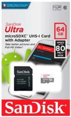 Tarjeta De Memoria Micro Sd 64g 64gb Sandisk Ultra 100mb Uhs