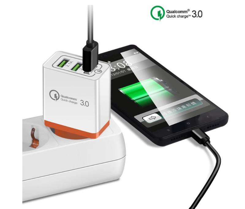 Cargador Pared Carga Rapida Qualcomm Qc 3.0 Huawei S8 S9 P10 